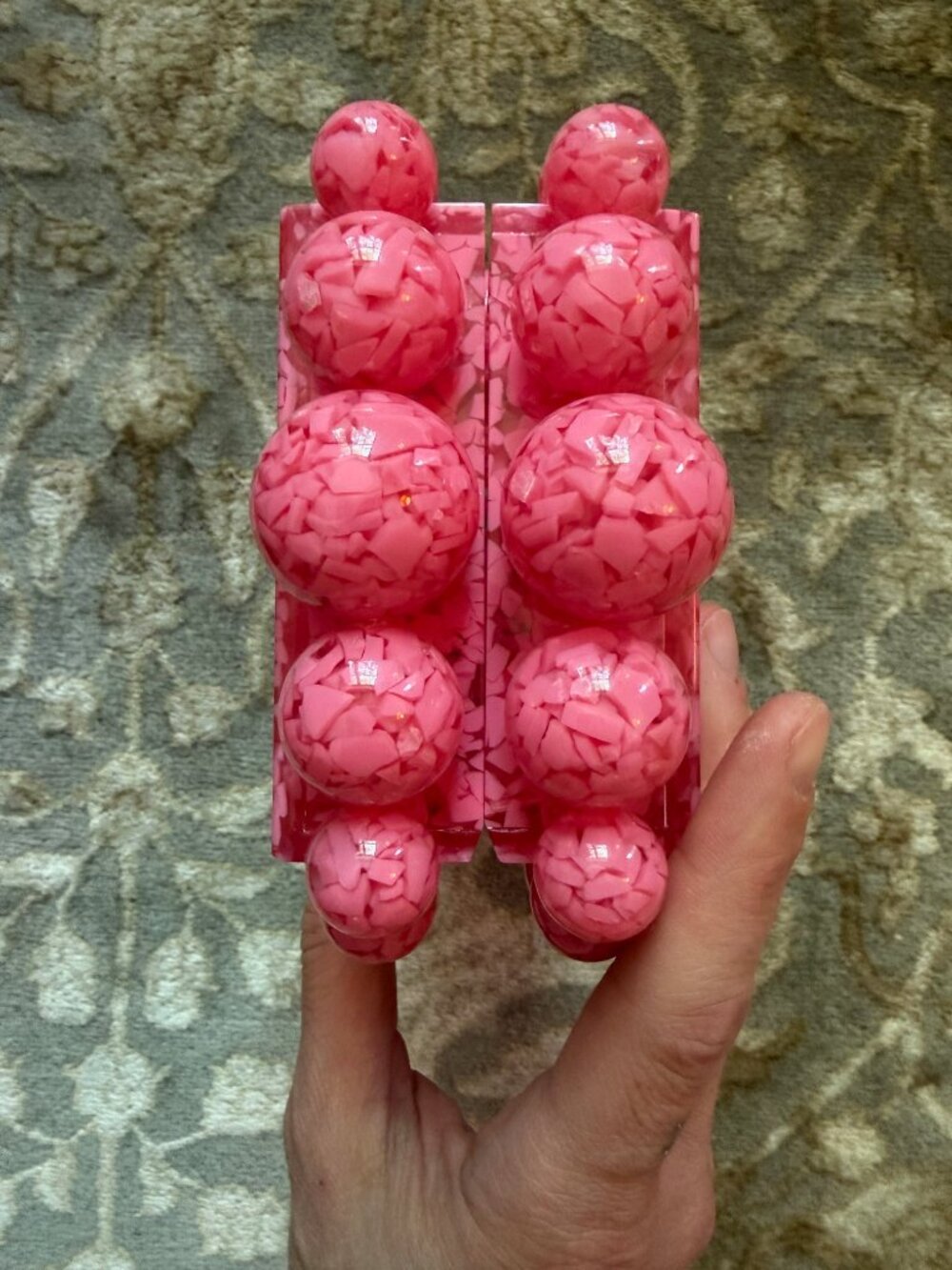 CULT GAIA Eos beaded marbled acrylic clutch - Picture 4 of 8